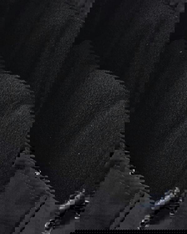 Lambretta Mens Padded Hooded Classic Badge Jacket Coat, close-up of the black padded interior fabric showcasing its soft, textured material.