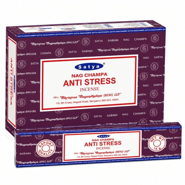 Satya Anti Stress Incense Sticks, Pack of 12
