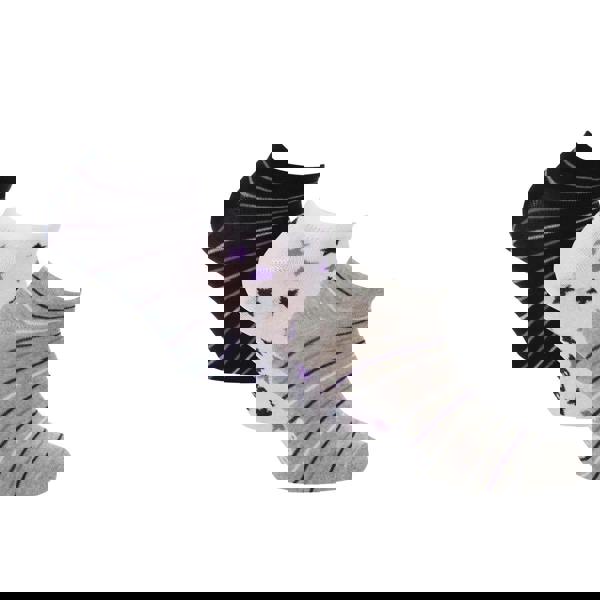 Lee Unisex Adult Assorted Designs Liner Socks (Pack of 3) - Grey/Black/White - 