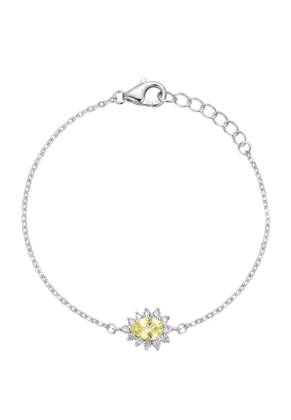 Latelita Phillippa Bracelet Yellow Topaz Silver