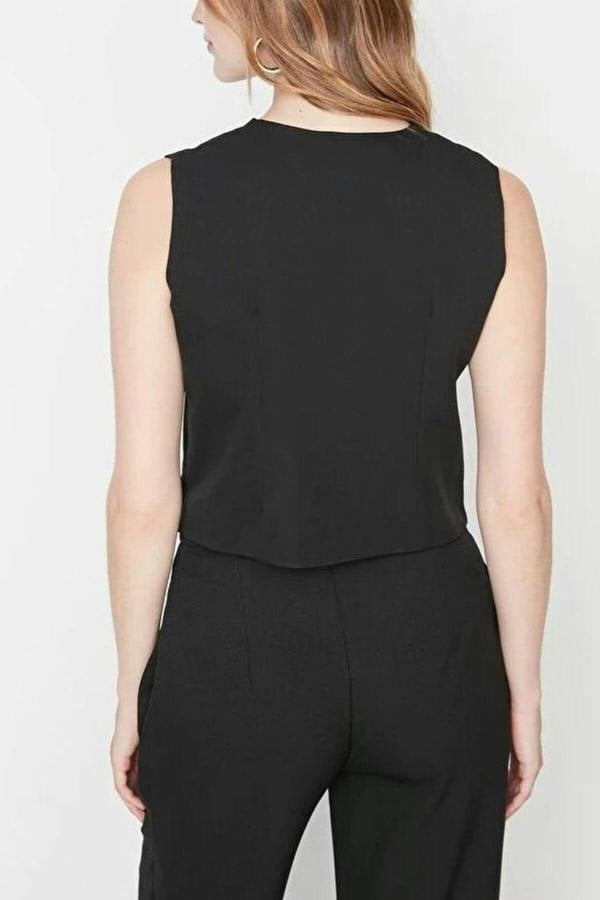 WOVCOR Woven Crop Vest