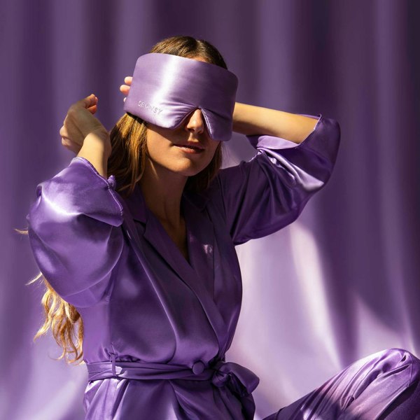 Drowsy Sleep Co Silk Sleep Mask - Lavender Haze