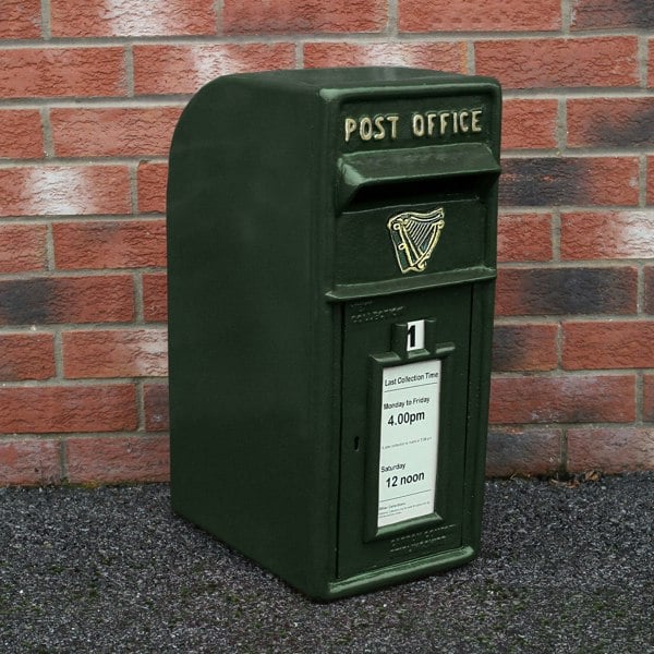 Monstershop Green Irish Post Box with Stand