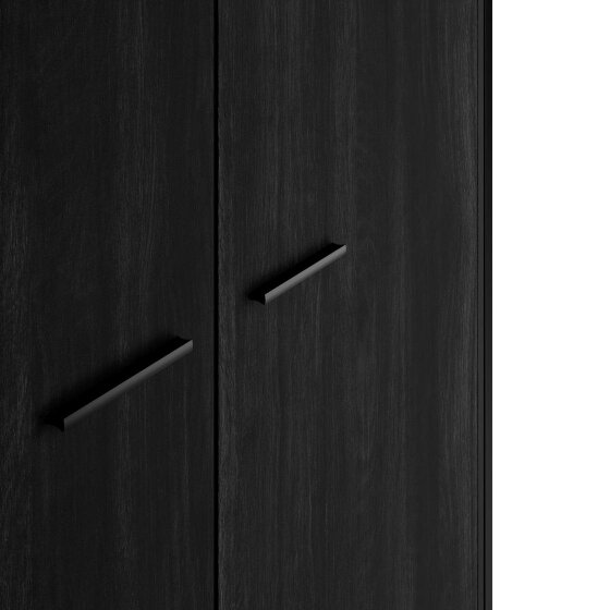 Wyld Haus Ireland Black Wood Effect 3 Door Wardrobe 1 Drawer