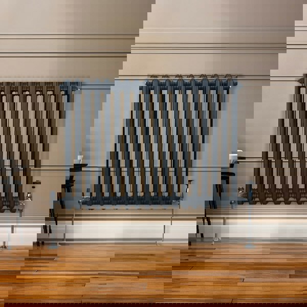 Monstershop Traditional 2 Column Radiator - 600 x 832mm - Anthracite Grey