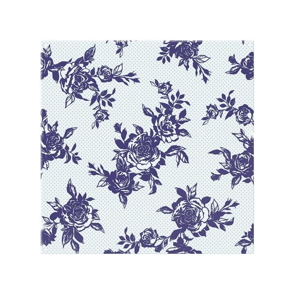 Benjamin Tate Design Roses Print On Polka Dots Splash Back