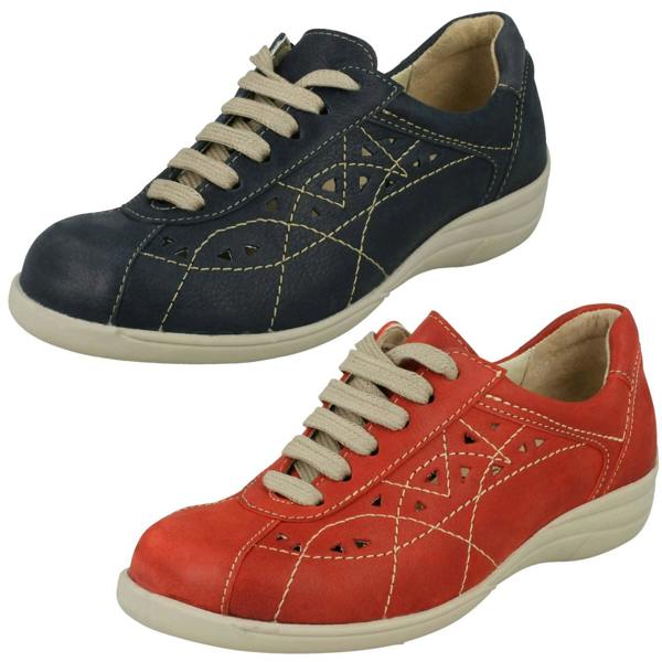 DB Shoes Ladies Easy B Lace Up Flat Casual Shoes Hornsea