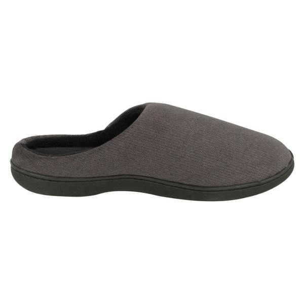 Mens So Comfy Slip On Velour Mule Slippers - Pete