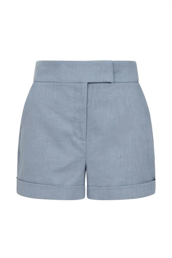 HotSquash Linen Tailored Shorts with Pocket