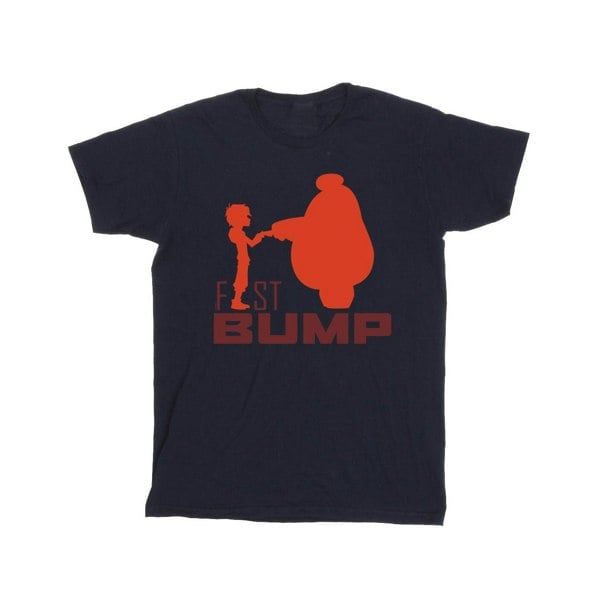 Disney Mens Big Hero 6 Baymax Fist Bump Cutout T-Shirt - Navy Blue