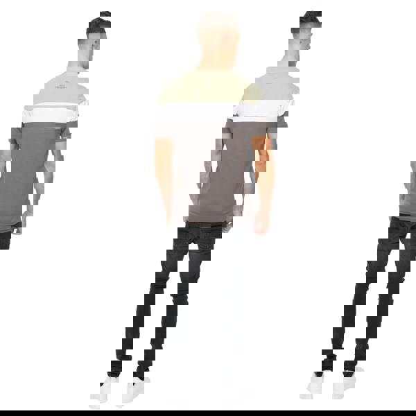 Crosshatch Mens Pattermay T-Shirt - Light Olive - 