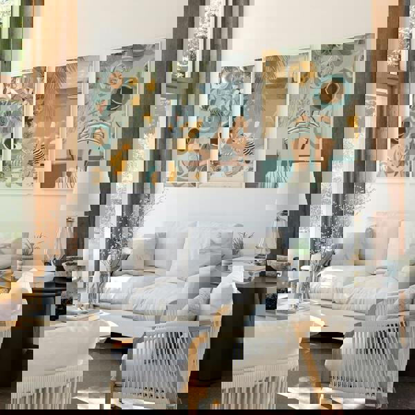 Extra Large Pictures For Living Room | Set of 3 Italian Lifestyle Wall art Prints