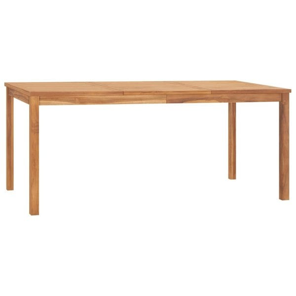Berkfield Garden Dining Table 180x90x77 cm Solid Teak Wood