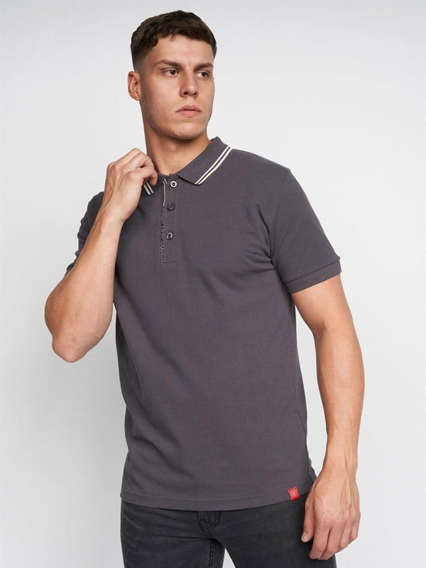 Duck and Cover Samtra Polo - Charcoal