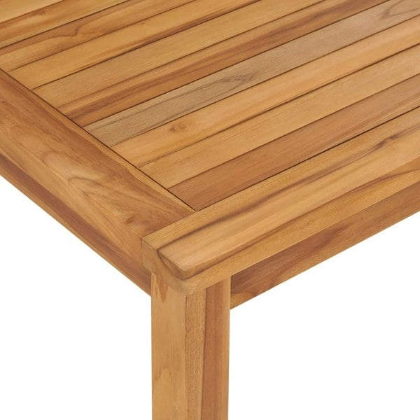 Berkfield Garden Dining Table 120x70x77 cm Solid Teak Wood