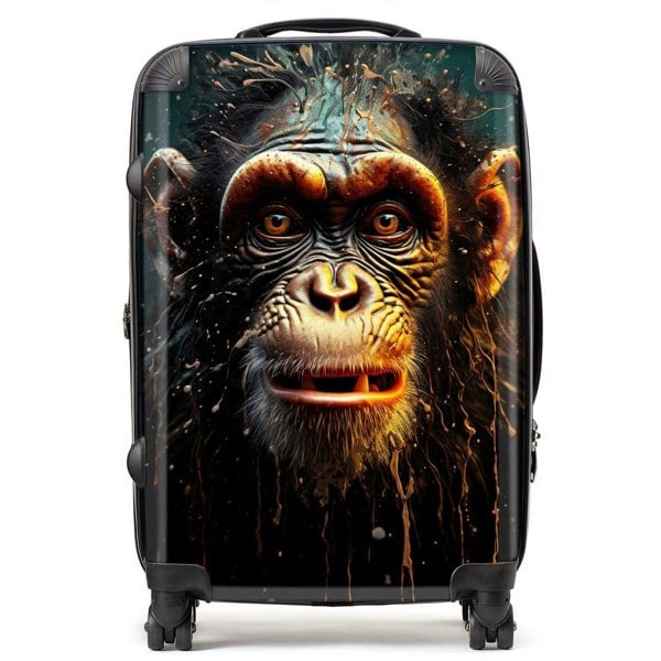 Warren Reed Splashart Monkey Face Suitcase