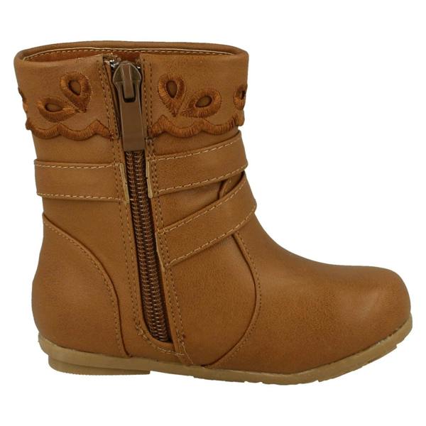 Spot On Girls Spot On Ankle Boots with Buckle Detail