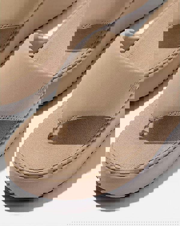 FitFlop PlatFForms Womens Wedge Toe-Post Sandals - Classic Beige B41 - CHO - Designer Womens Sandals