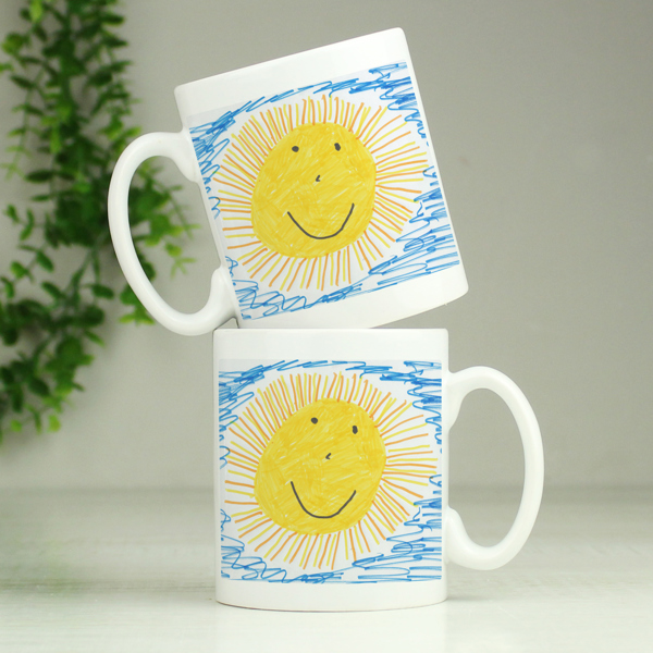 Personalised Memento Company Personalised Childrens Drawing Photo Upload Mug