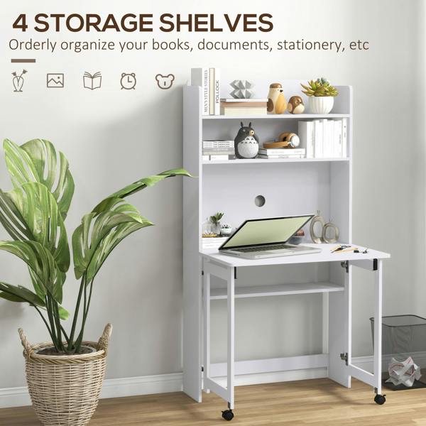 Desk with Shelves