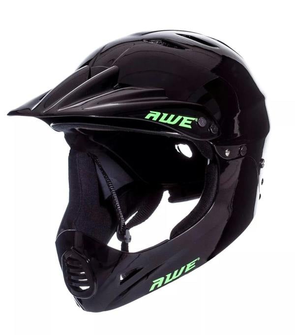 AweBlaze 16+/Adult Full Face BMX Bike Helmet Medium 55-58cm Black