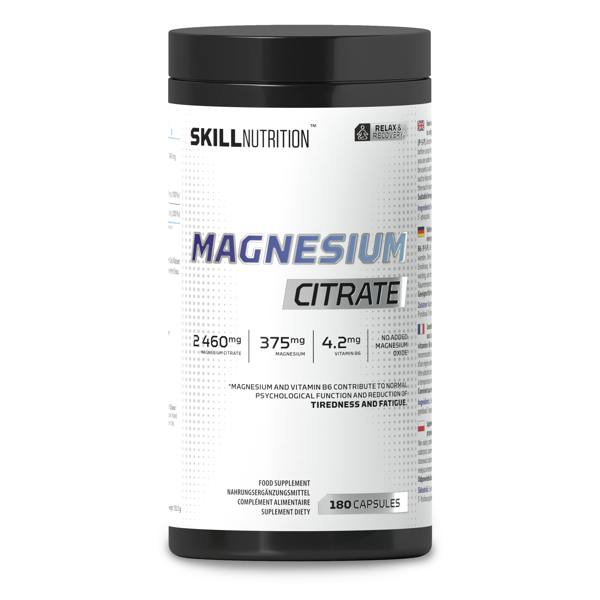 Skill Nutrition Magnesium Citrate - 180 caps