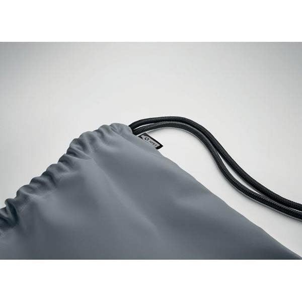 MidOcean Night Large RPET Drawstring Bag - Grey - 