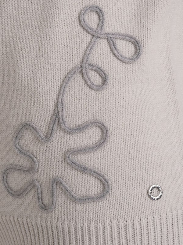 VIZ-A-VIZ Cornelli Crew Neck Jumper