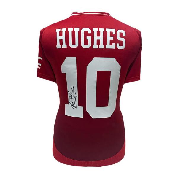 Unbranded Mark Hughes signed Manchester United Home Shirt — Unframed
