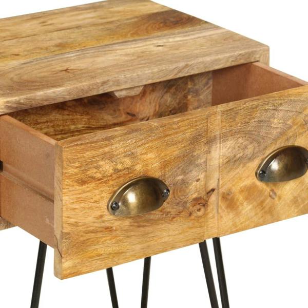 Berkfield Bedside Cabinet 40x30x50 cm Solid Mango Wood