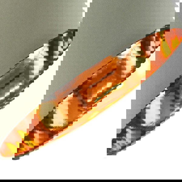 Olive Green Cotton 20" Floor/Pendant Lampshade with Shiny Copper Inner Image 5