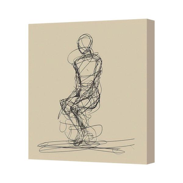 Benjamin Tate Design Abstract Line Art Canvas Print Modern Wall Decor Handmade In UK