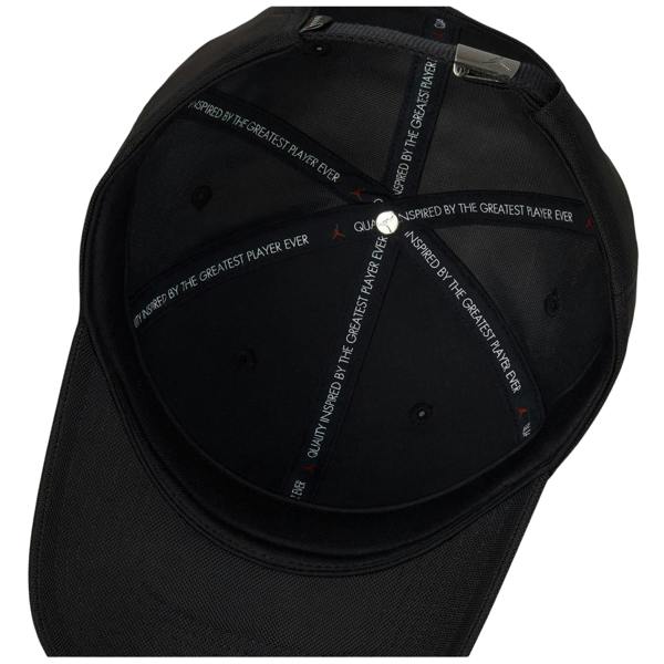 Nike Air Jordan Rise Metal Logo Woven Baseball Cap - Black - 