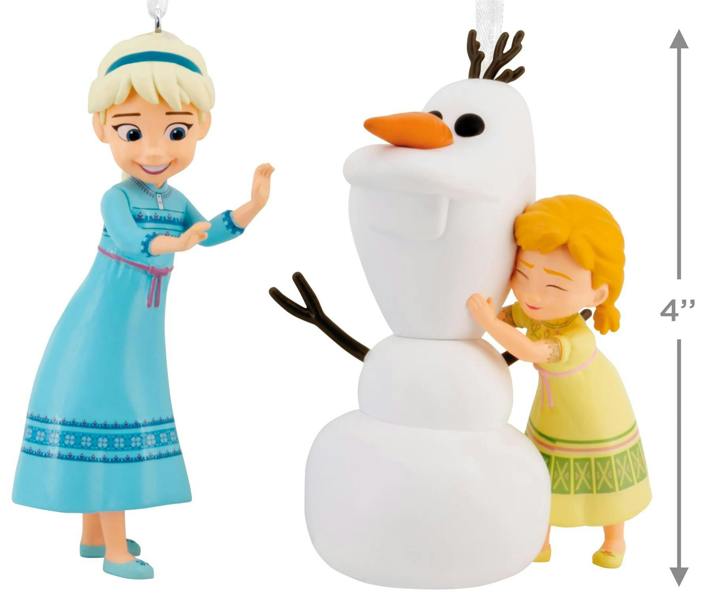 Hallmark Disney Frozen Storied Moments  - Set of 2 Christmas Tree Ornaments