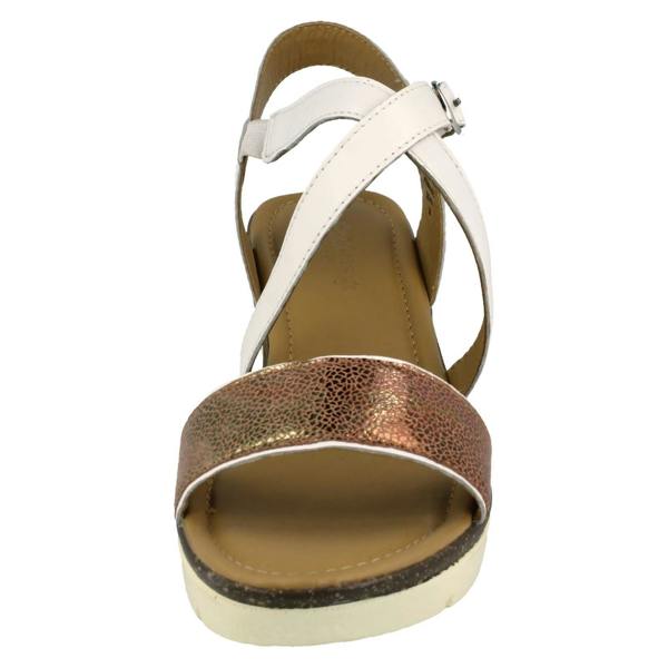 Padders Ladies Padders Wedge Heeled Sandals Primrose