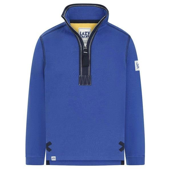 Lazy Jacks Boys Quarter Zip Sweatshirt - Royal Blue