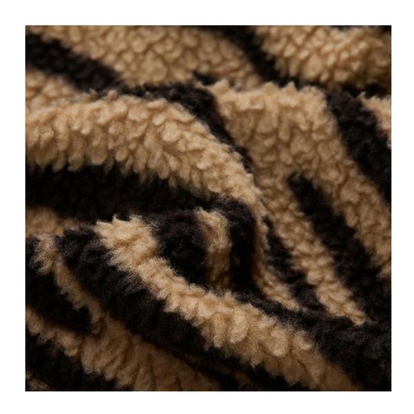 Regatta Womens/Ladies Frankie Zebra Print Borg Full Zip Fleece Jacket - Barleycorn - 