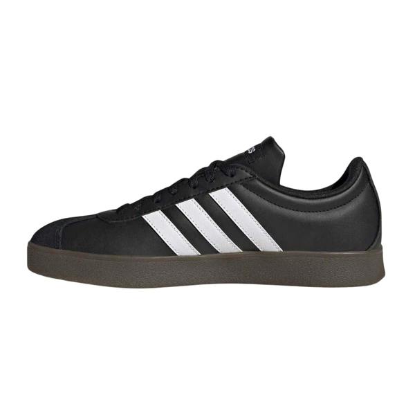 Adidas Womens/Ladies 3 Stripes Synthetic Trainers - Black/White/Gum - 
