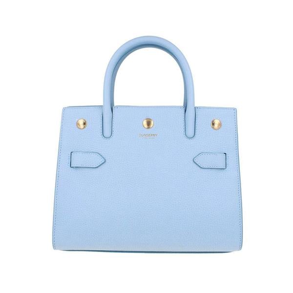Burberry Tote Top Handle Bag - Pale Blue