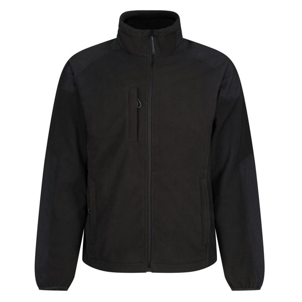 Regatta Mens Broadstone Full Zip Fleece Jacket - Black