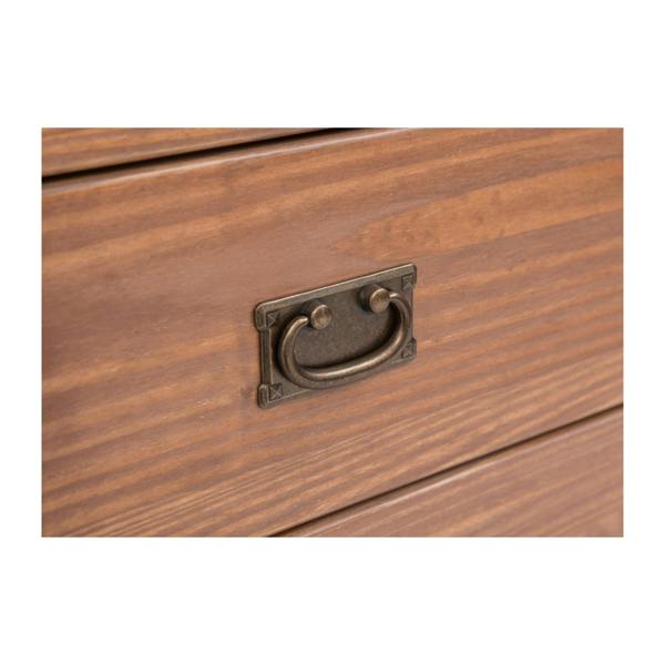 Cabinet Bits Padua 3 Drawer Dressing Table Set Brass Drop Handle