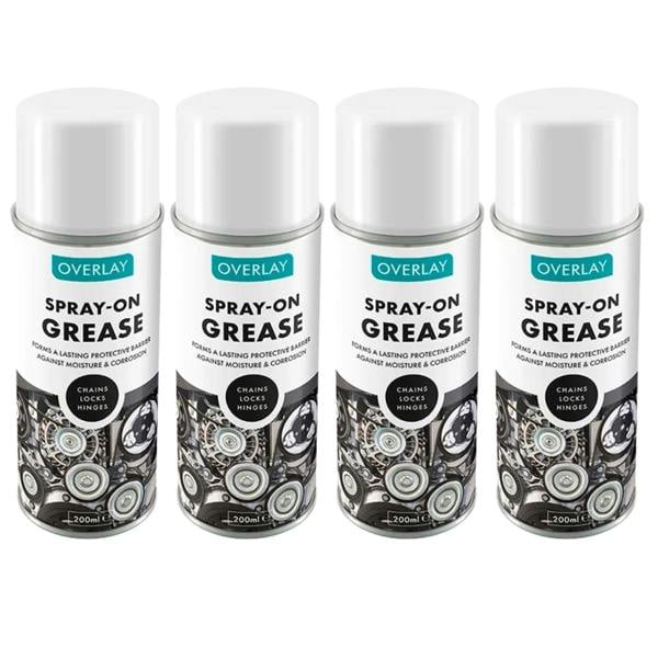 Overlay 4X Overlay Clear Grease Professional Spray Lubricant 200ml