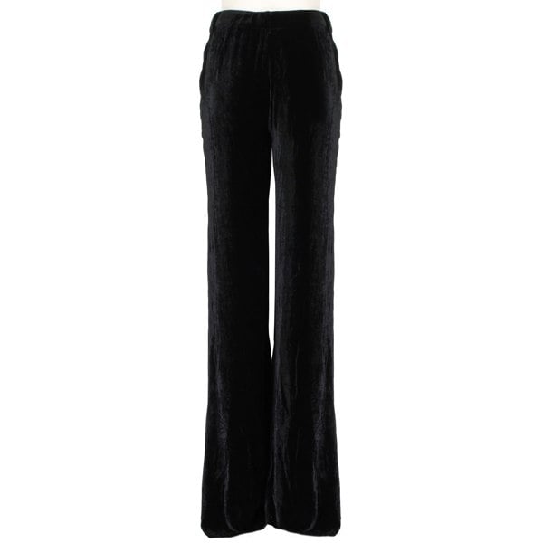 Emilio Pucci Black Velvet Trousers wide leg