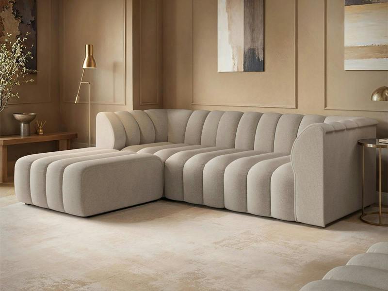 Halle 3 Seater Sofa with Footstool