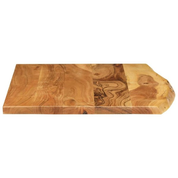 Berkfield Bathroom Vanity Top Solid Acacia Wood 80x52x2.5 cm