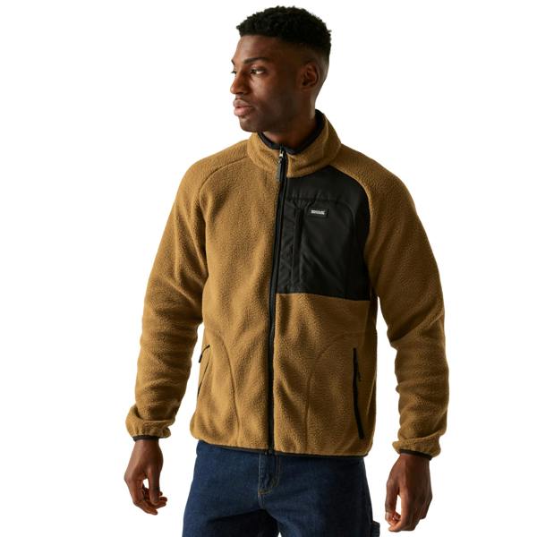 Regatta Mens Frankie Borg Fleece Jacket - Nut Brown - 
