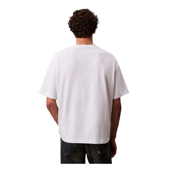 Calvin Klein Mens Crew Neck Oversized T-Shirt - White - 