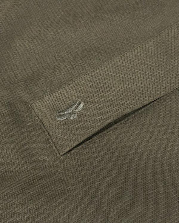 Olive green hooded pullover jacket for kids, Hoggs of Fife struther junior smock
