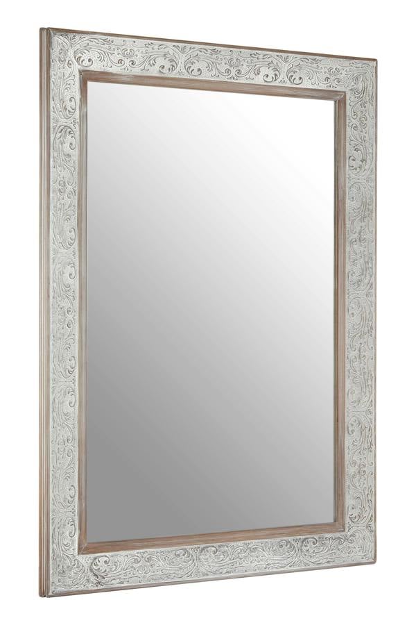 Interiors by Premier Yasmina Antique Silver Rectangular Wall Mirror