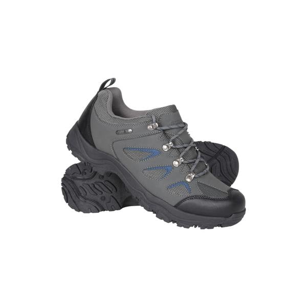 Mountain Warehouse Mens Adventure Waterproof Walking Shoes - Dark Grey - 